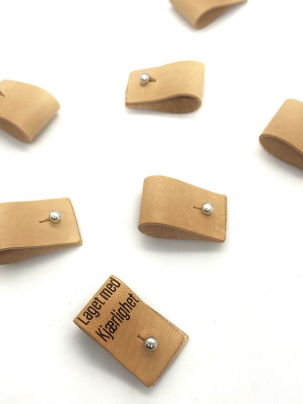 Skinnlapp med egen tekst - rektangel