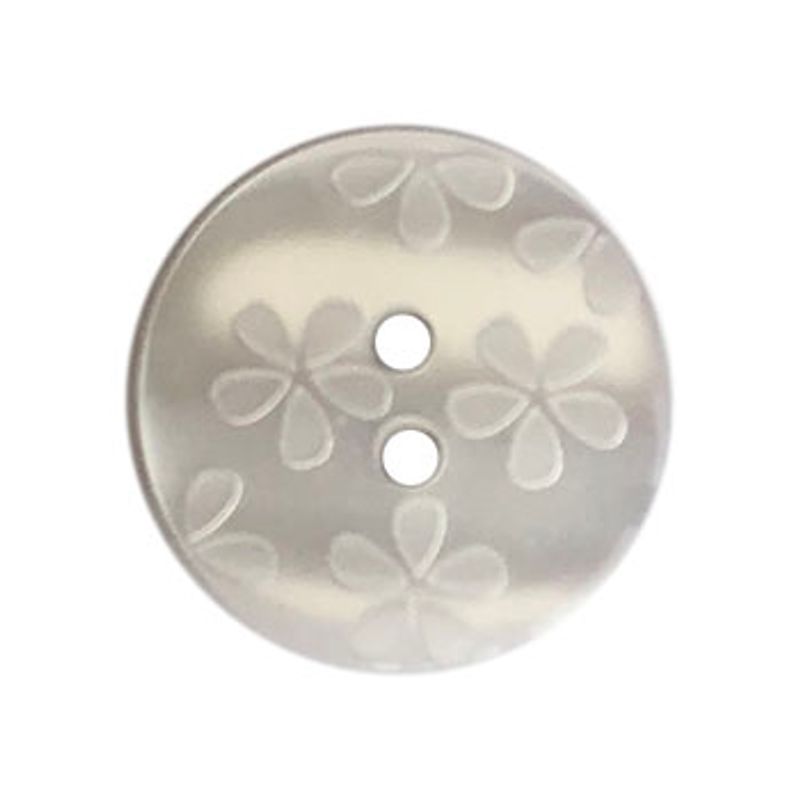 Plastknapp med blomster