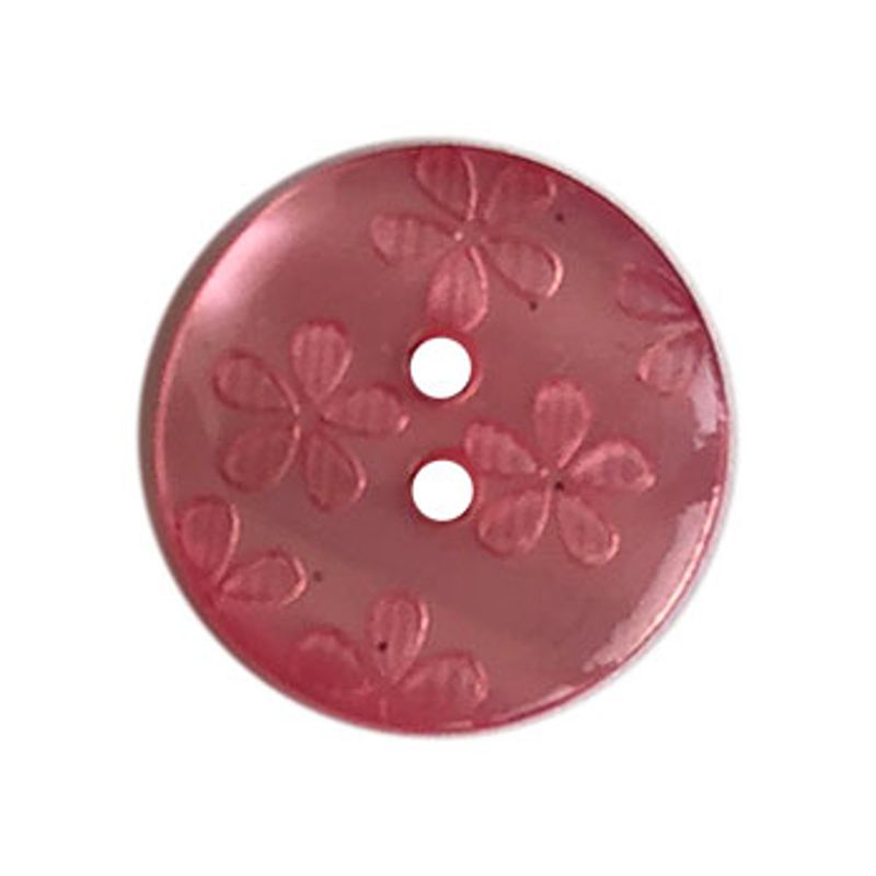 Plastknapp med blomster