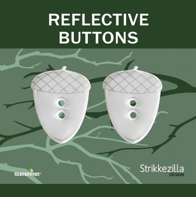 Hovedbilde Strikkezilla Refleksknapper Eikenøtter