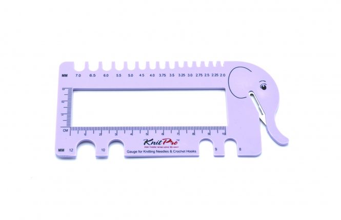 Hovedbilde Pinnemåler med garnkutter - Lilla