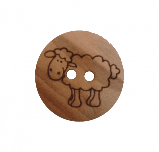 Hovedbilde Rund Treknapp Sau