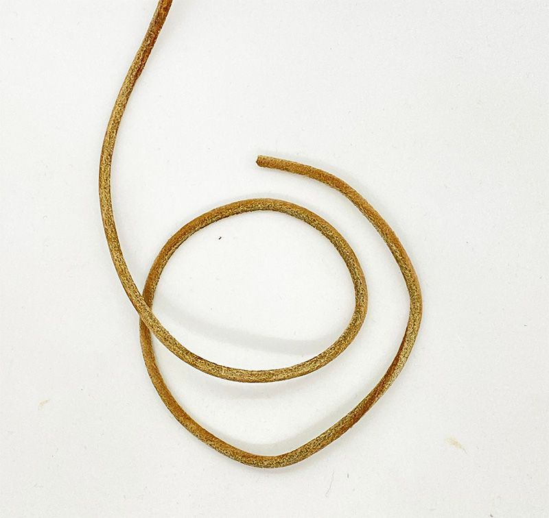 Lærsnor Natur - 3mm