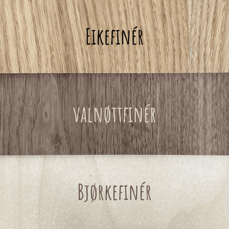 Bordkort i tre - Retro