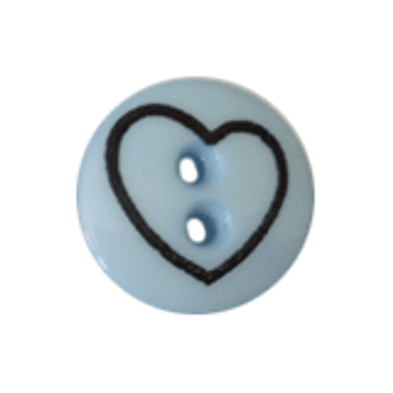 Barneknapp hjerte 18mm