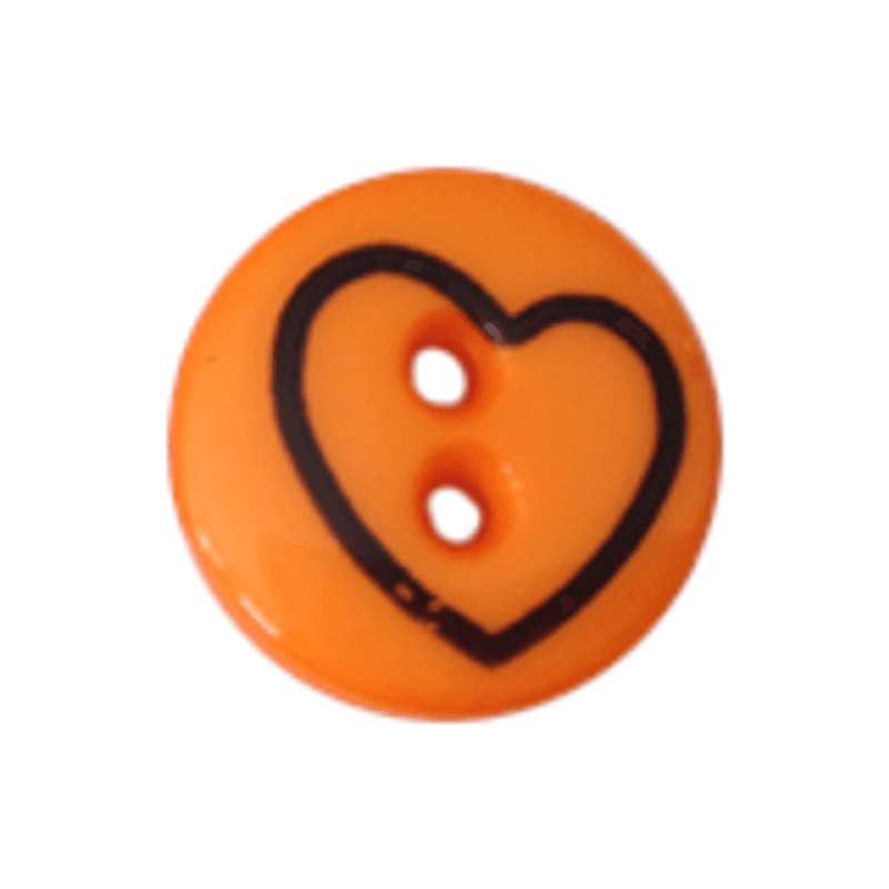 Barneknapp hjerte 18mm