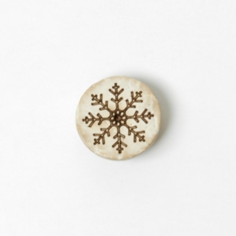 Kokosknapp med snøfnugg