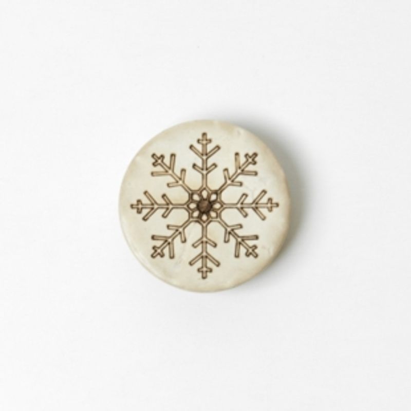 Kokosknapp med snøfnugg