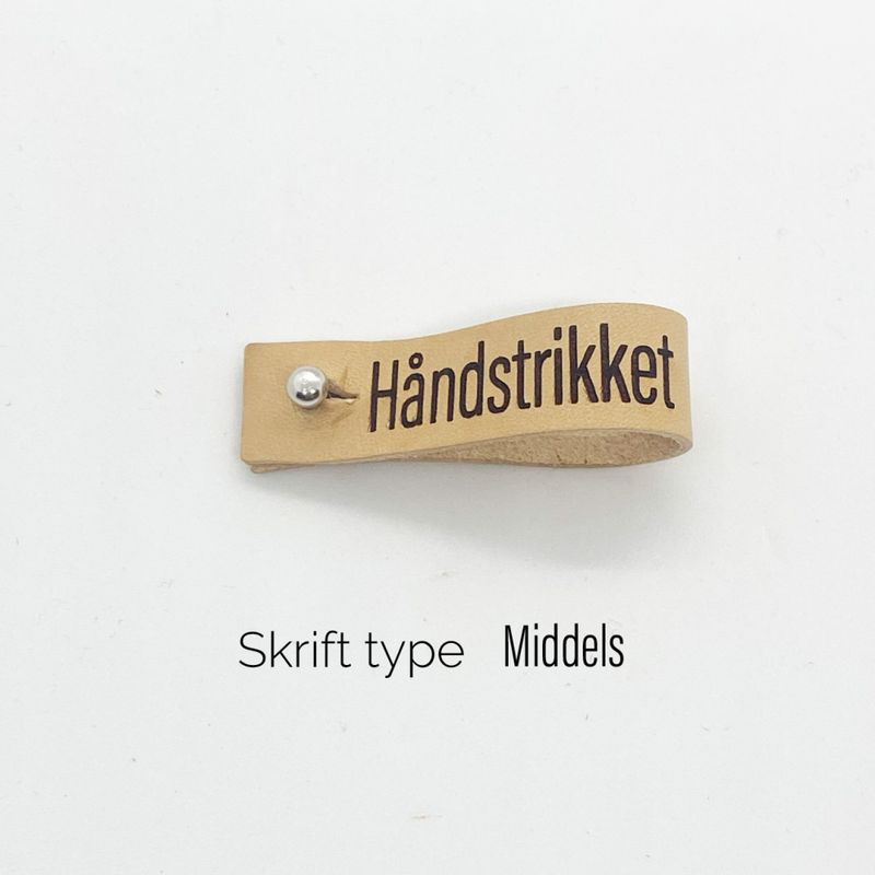 Skinnlapp med egen tekst - lang