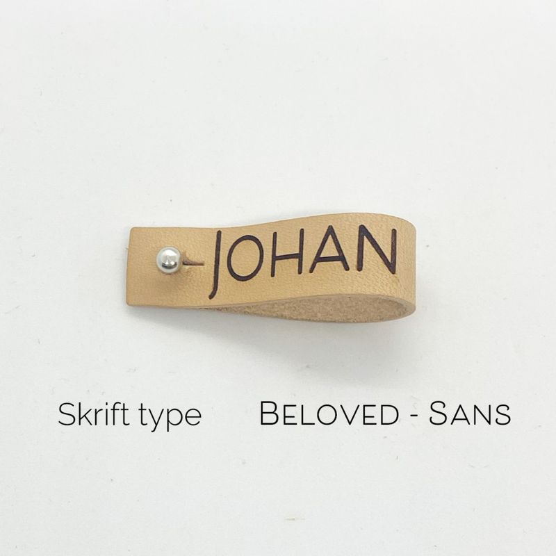 Skinnlapp med egen tekst - lang